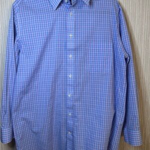 Stafford Blue and Pink Button Down‎ Shirt